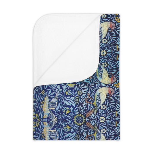 Toddler Blanket inspired by William Morris - Bluebird Collection