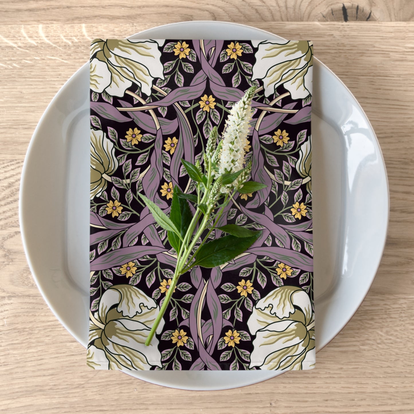 cotton-twill-napkin-by-william-morris-pimpernel-collection-rosewood-1