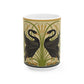 Ceramic Mug inspired by William Morris - Black Swan Collection (Cygnus Aatratus)