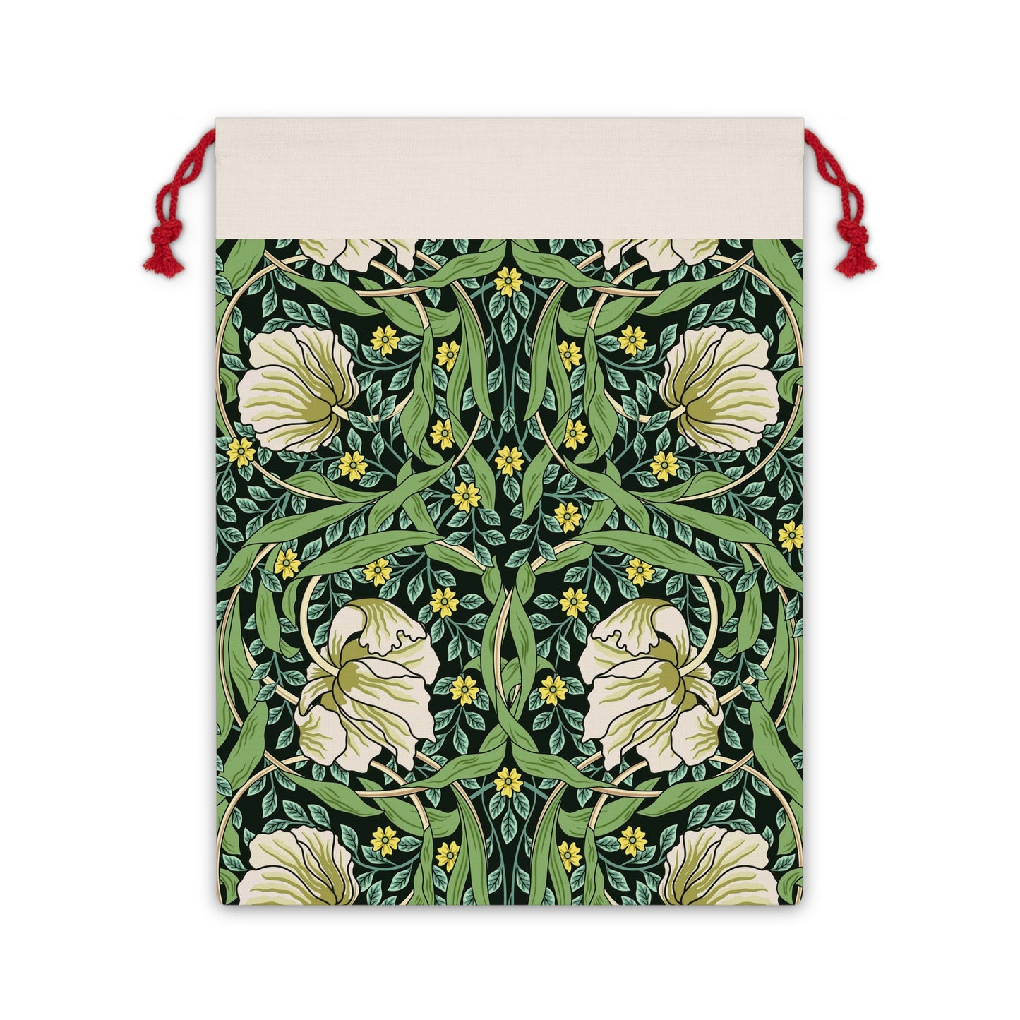 william-morris-co-christmas-linen-drawstring-bag-pimpernel-collection-green-2