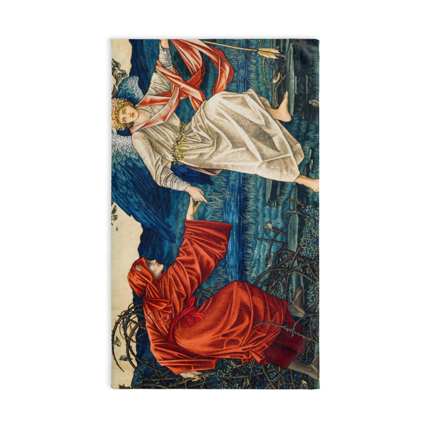 Bathroom Hand Towel inspired by William Morris - Love leading the Pilgrim Collection