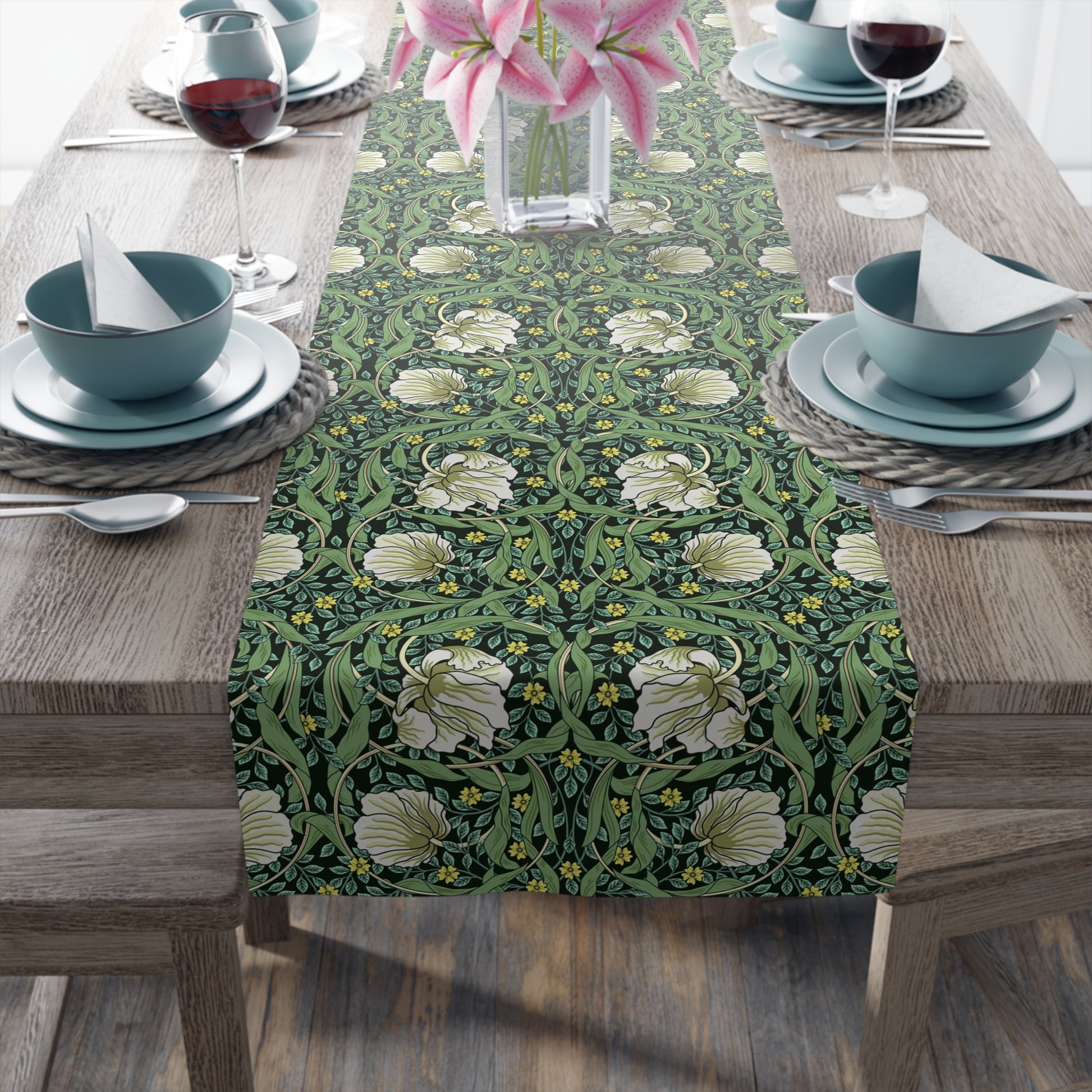 william-morris-co-table-runner-pimpernel-collection-green-9