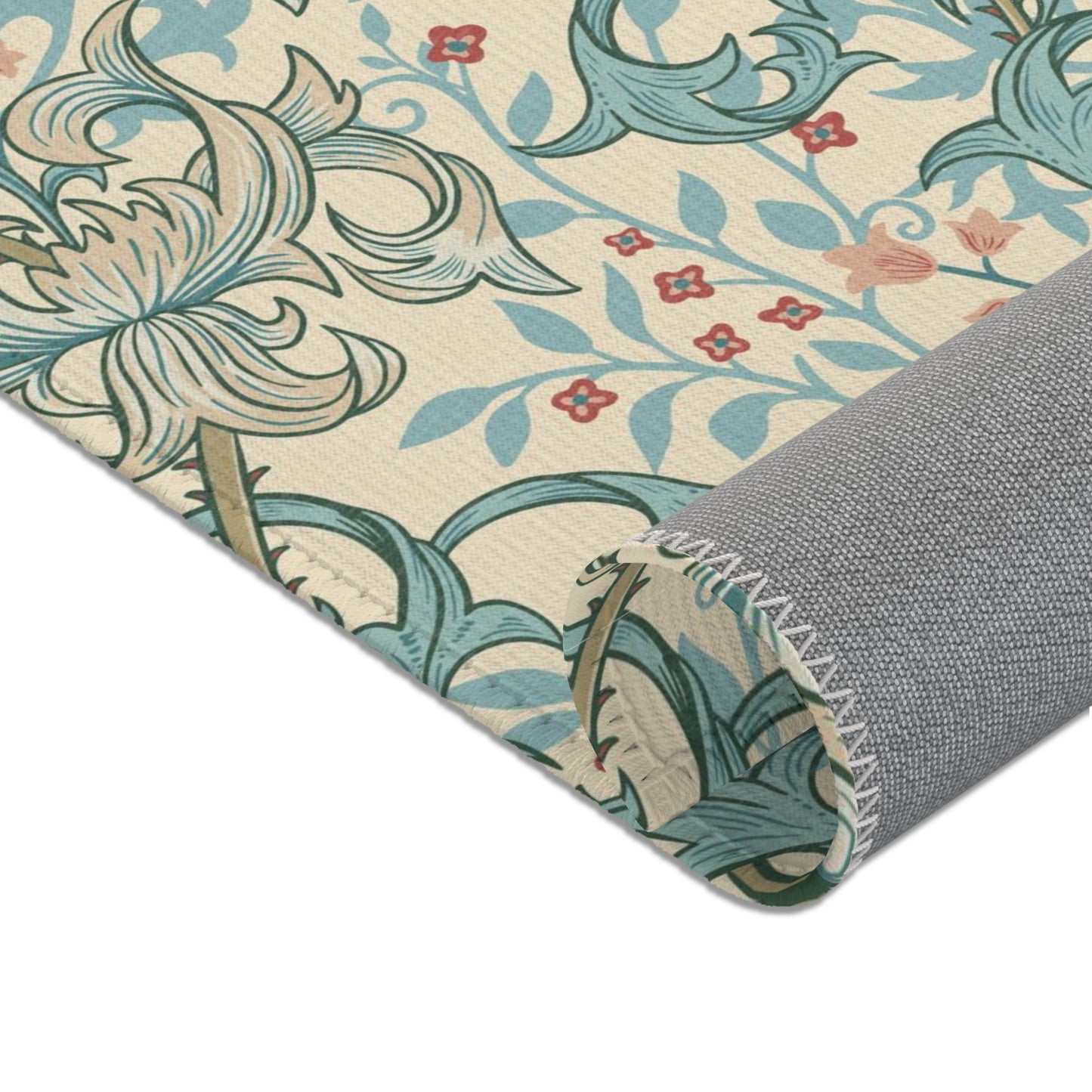 Area Rugs inspired by William Morris - Golden Lily Collection (Mineral)