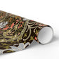 Christmas Wrapping Paper inspired by William Morris - Golden Lily Collection (Midnight)