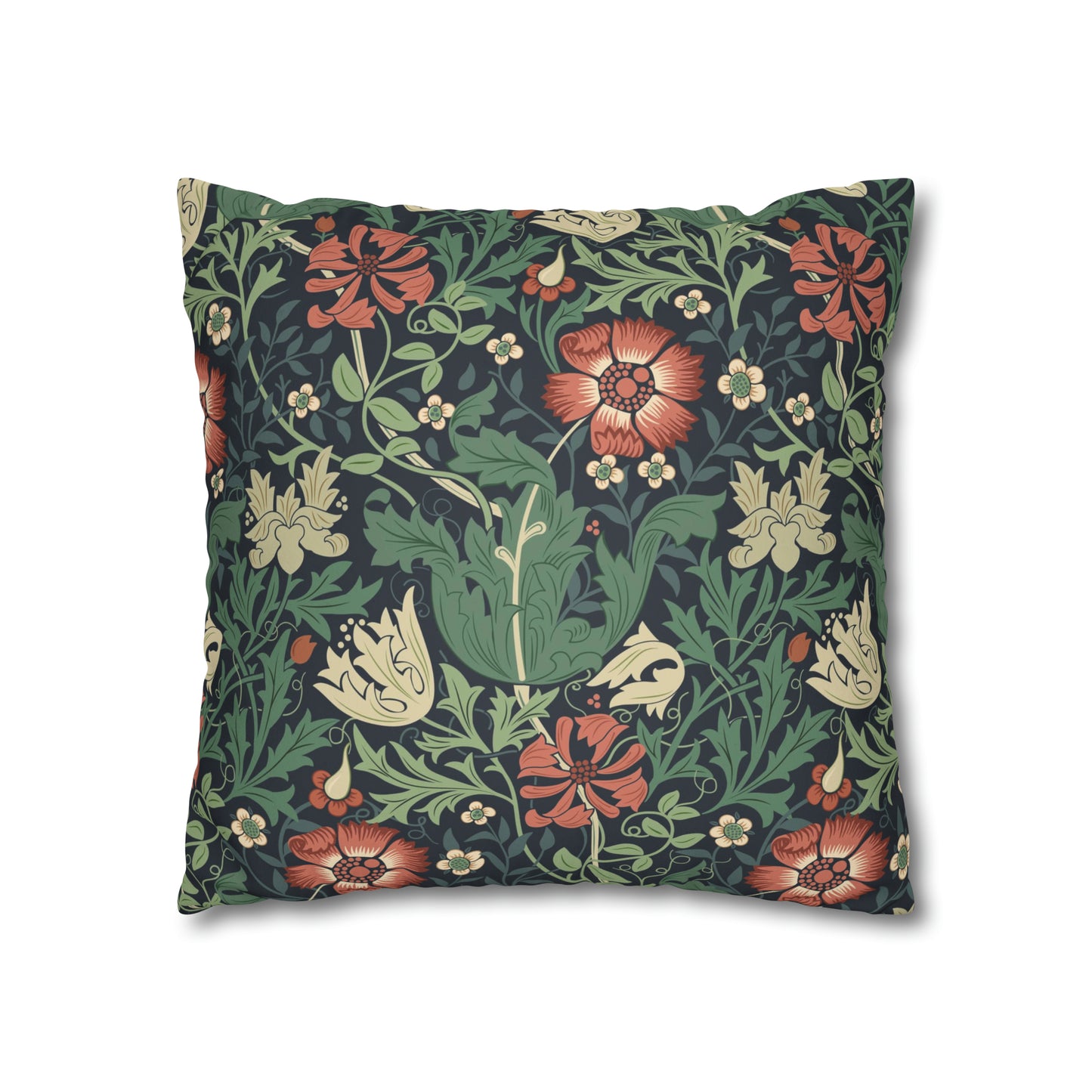 Faux Suede Cushion Cover inspired by William Morris - Compton Collection (Hill Cottage)