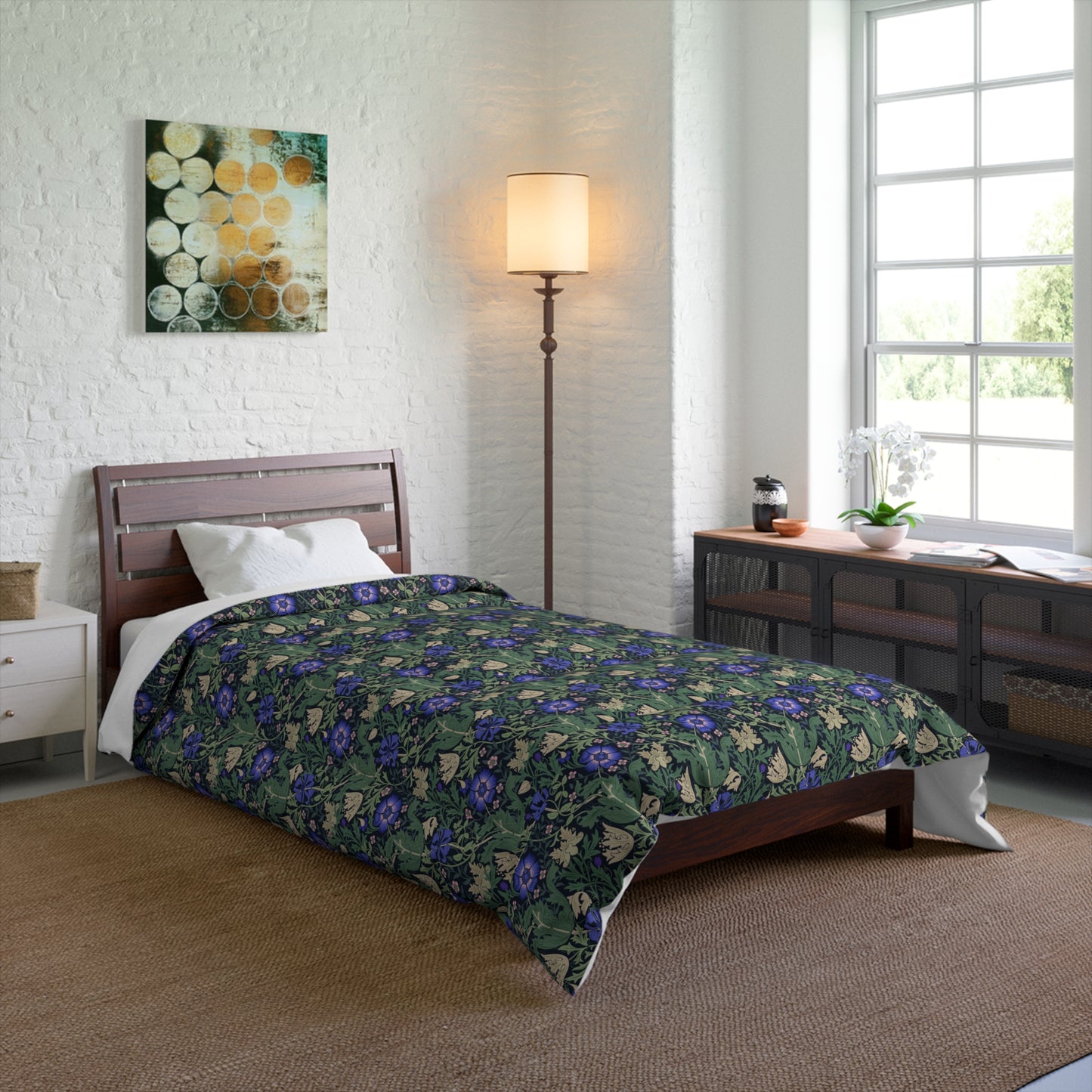 William Morris & Co Comforter - Compton Collection (Bluebell Cottage)