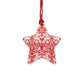Wooden Christmas Ornaments inspired by William Morris - Brer Rabbit Collection (Red)