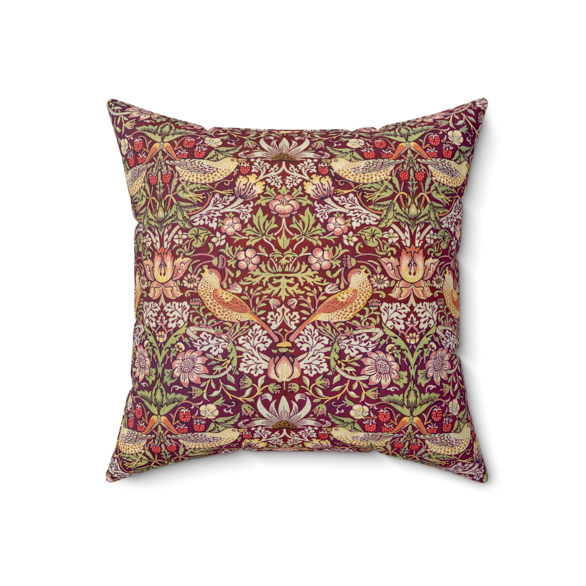 william-morris-co-faux-suede-cushion-strawberry-thief-collection-crimson-4