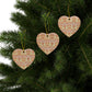 Ceramic Christmas Ornaments inspired by William Morris - Golden Bough Collection - Double Sided Print: 1pc, 3pcs, 5pcs, 10pcs