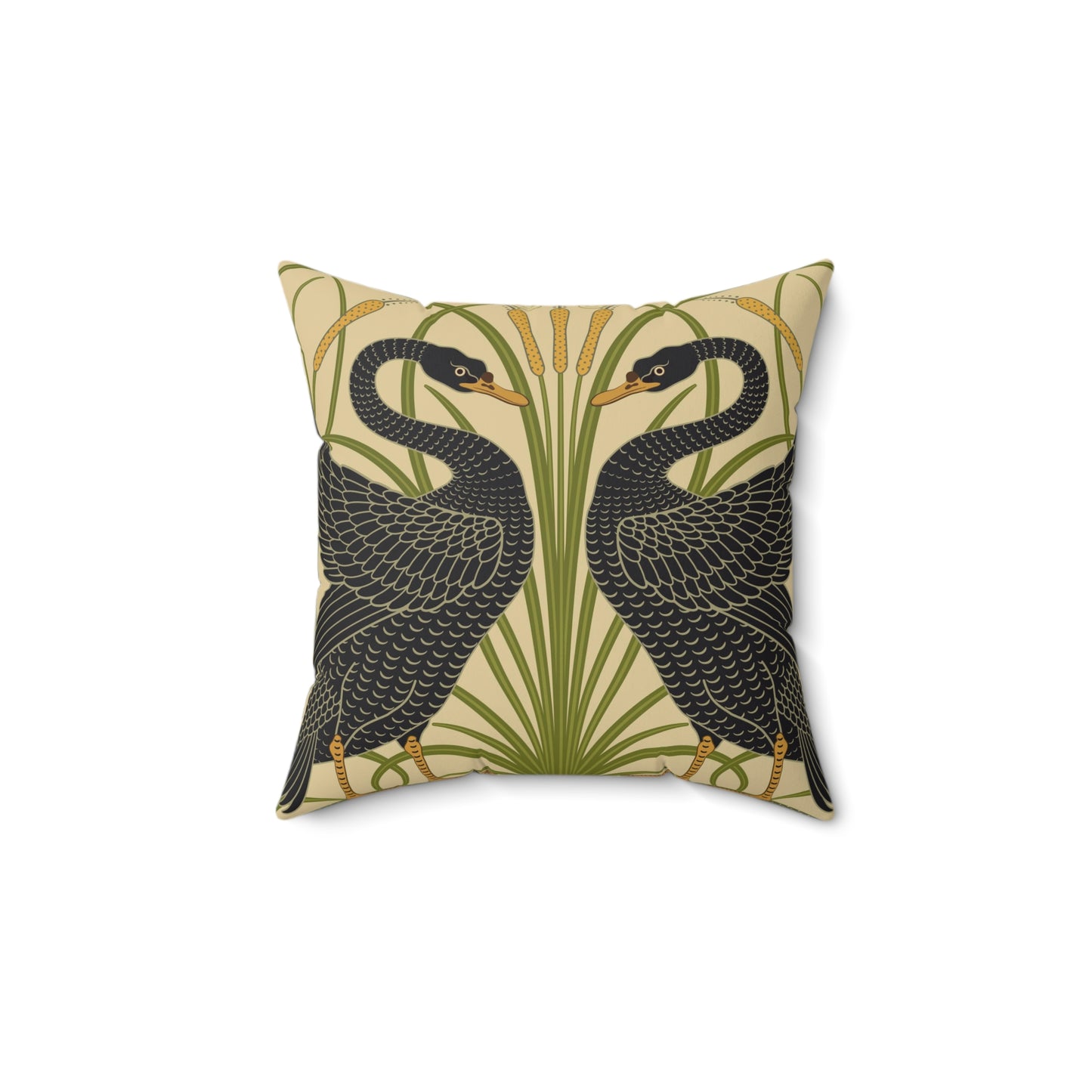 Faux Suede Cushion inspired by William Morris -