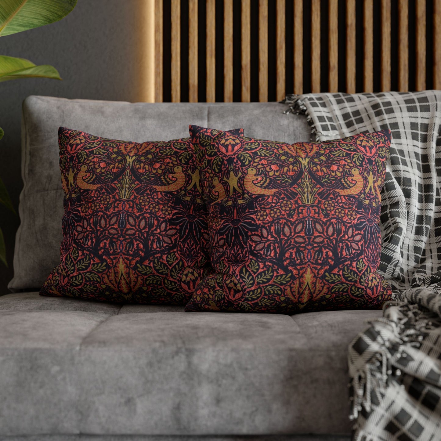 Cushion Cover inspired by William Morris - Dove & Rose Collection