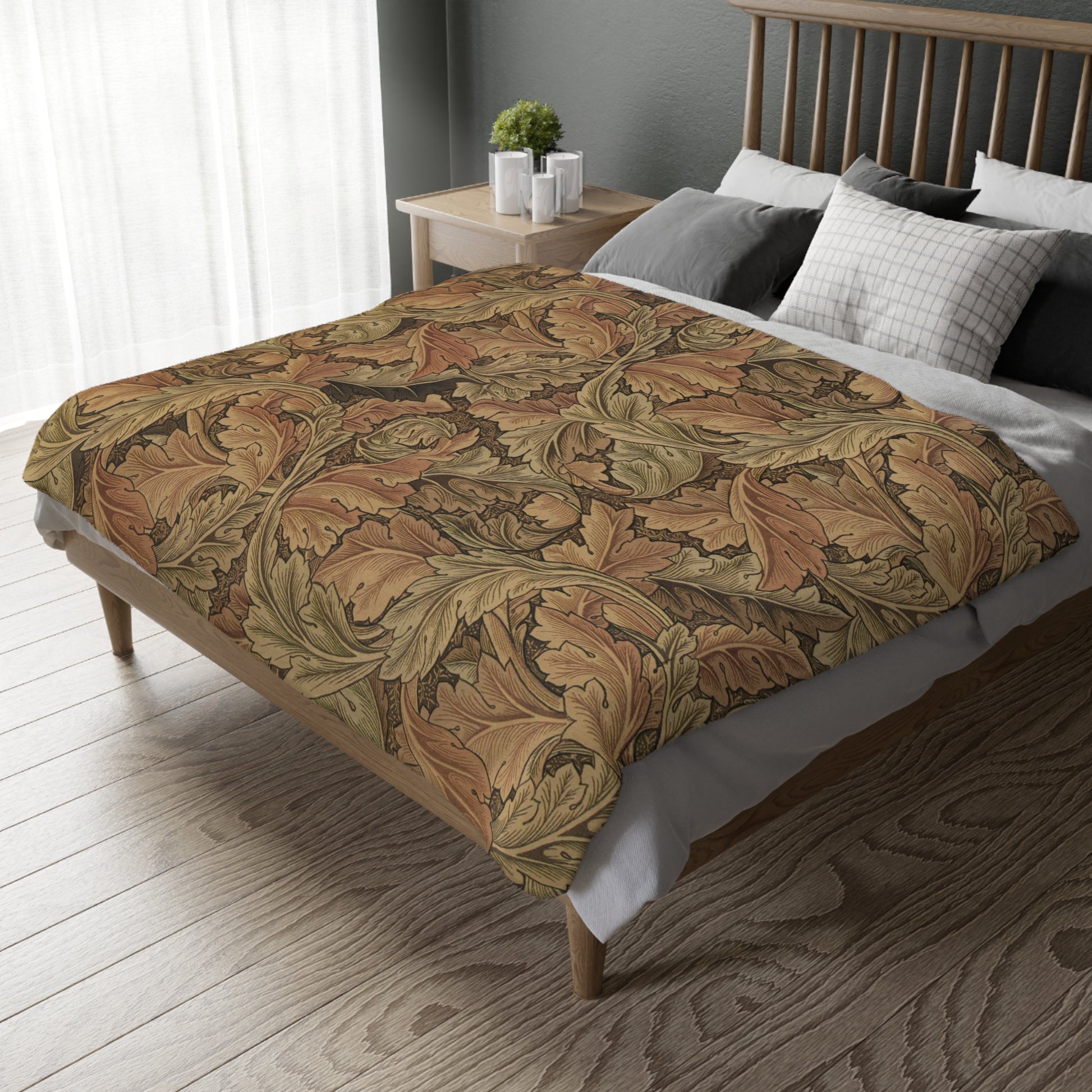 william-morris-co-luxury-velveteen-minky-blanket-two-sided-print-acanthus-collection-6