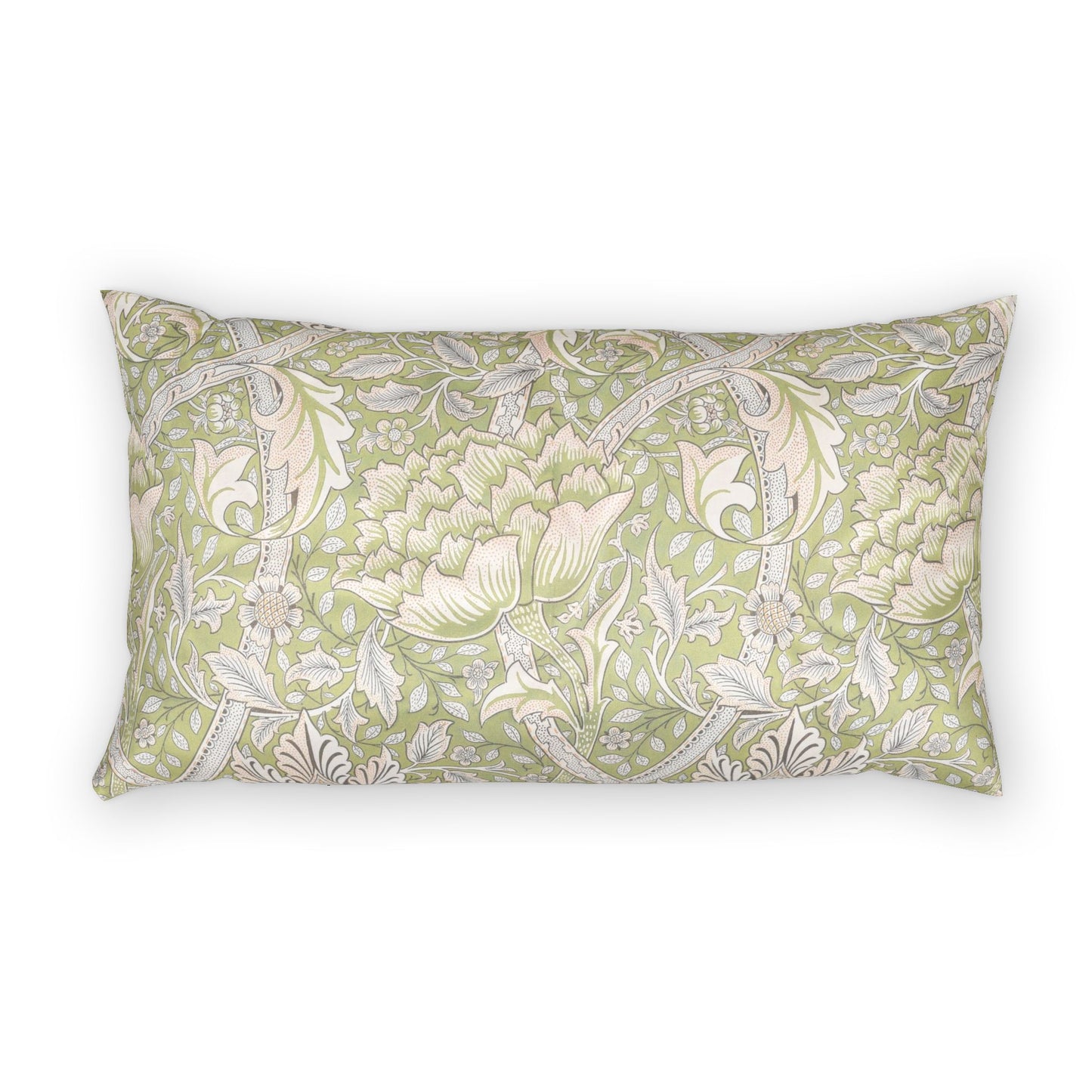 Cotton Pillow Sham inspired by William Morris - Windrush Collection (Brook)