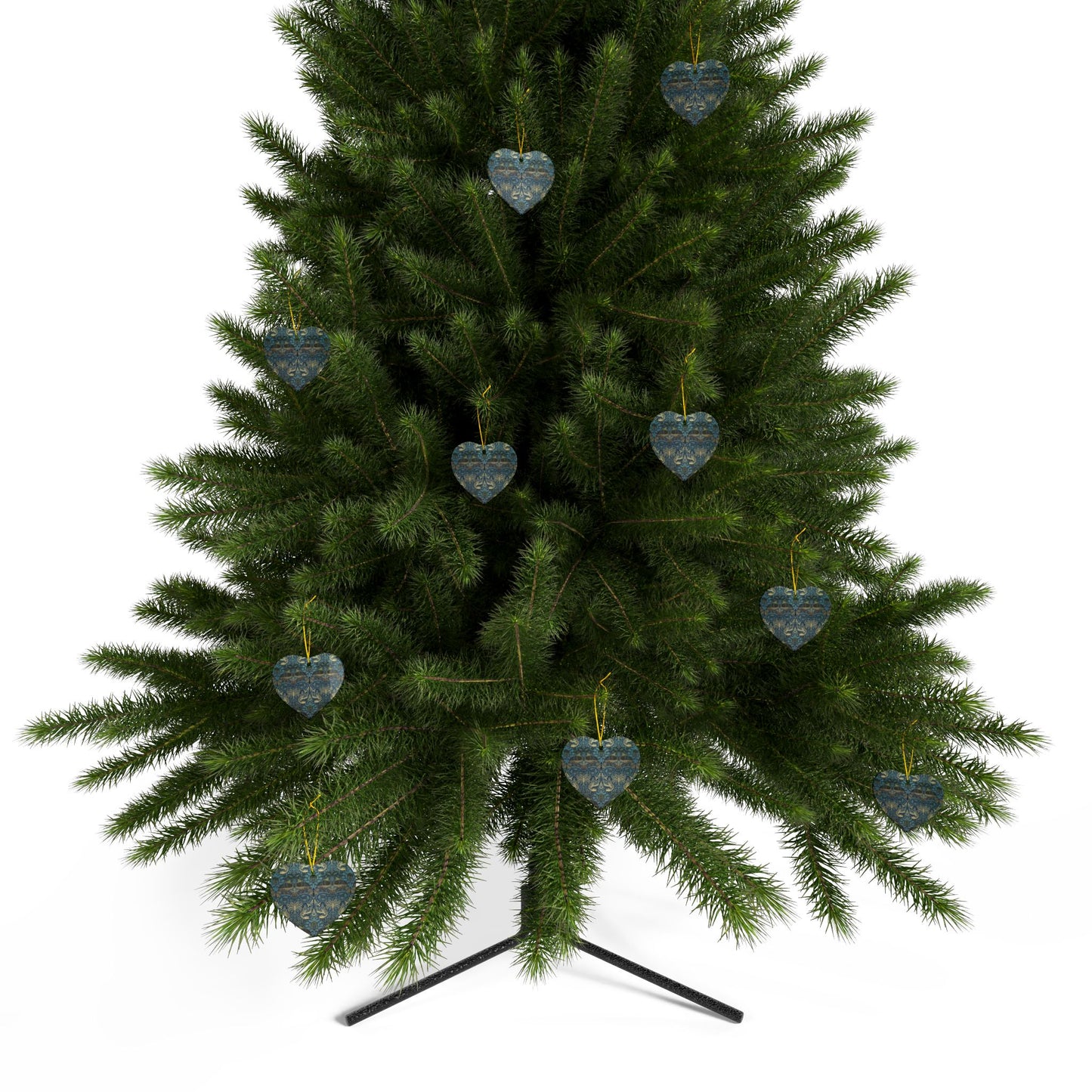 Ceramic Christmas Ornaments inspired by William Morris - Peacock & Dragon Collection - Double Sided Print: 1pc, 3pcs, 5pcs, 10pcs