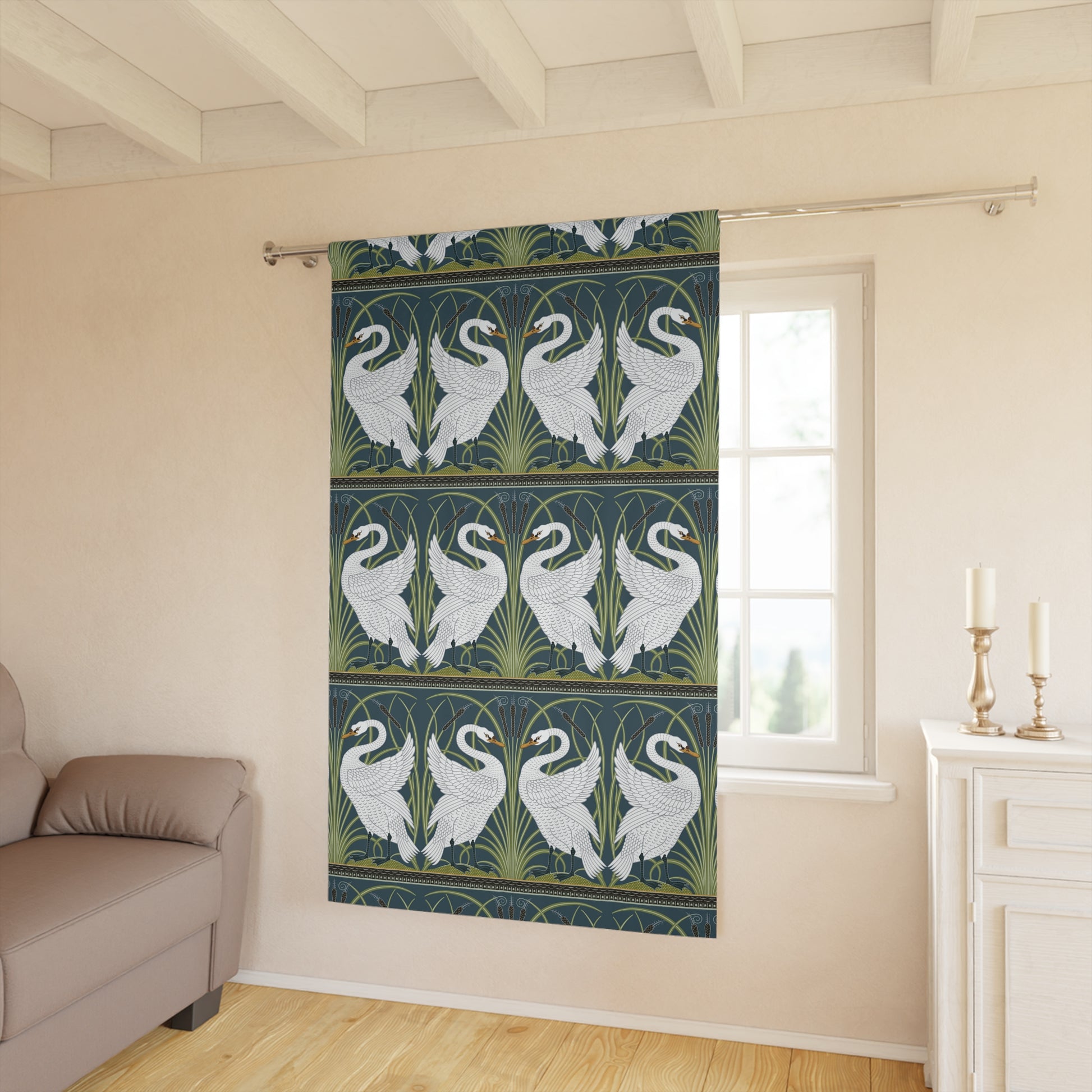 blackout-window-curtain-william-morris-1-piece-white-swan-spruce-3