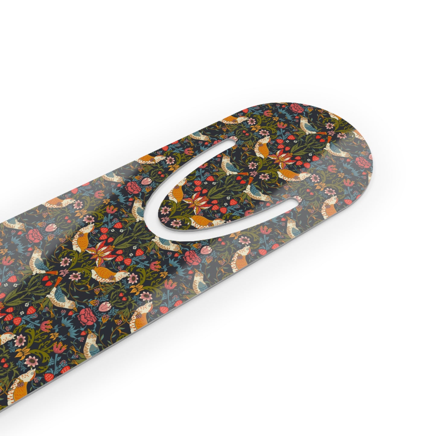 Bookmark inspired by William Morris - Strawberry Thief Collection (Ebony)