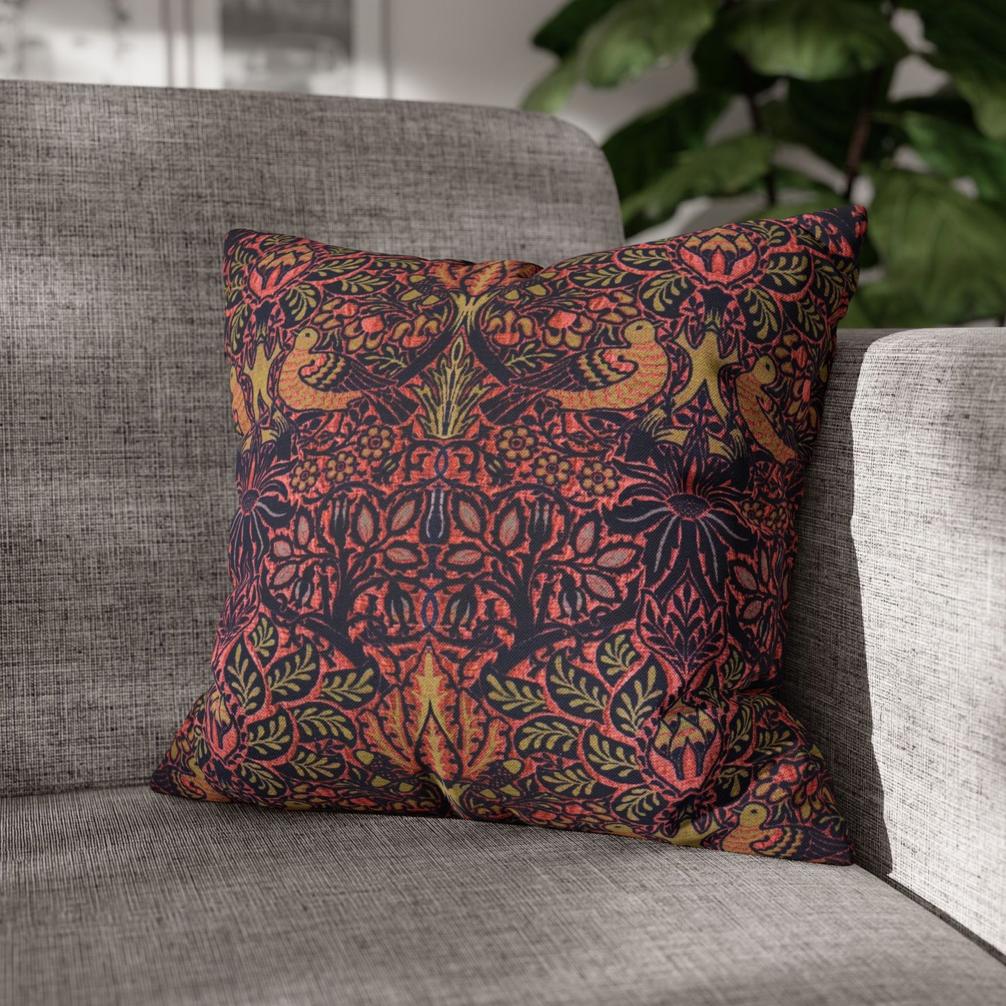 Cushion Cover inspired by William Morris - Dove & Rose Collection