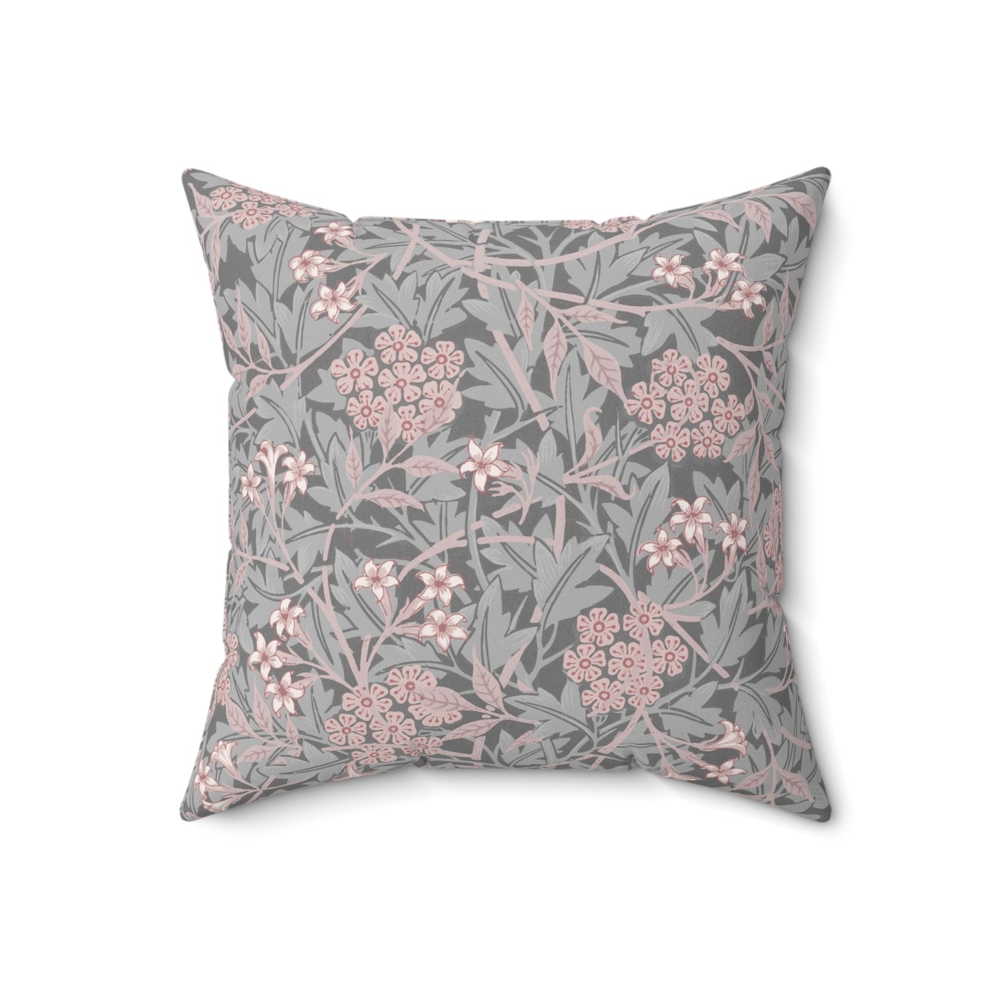 Faux Suede Cushion inspired by William Morris -