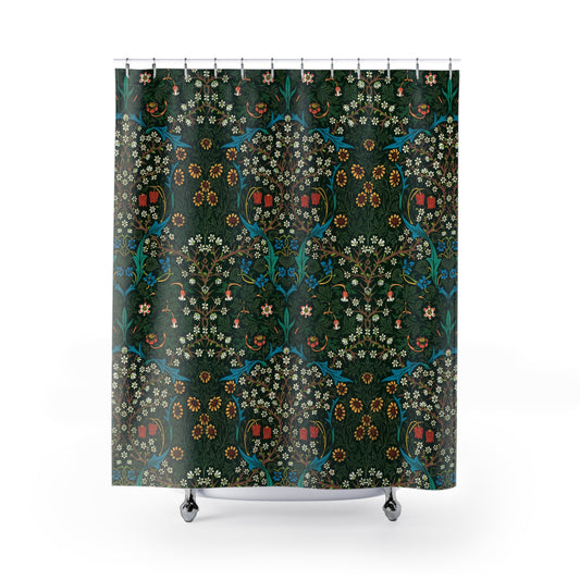 william-morris-co-shower-curtain-tulip-collection-red-1