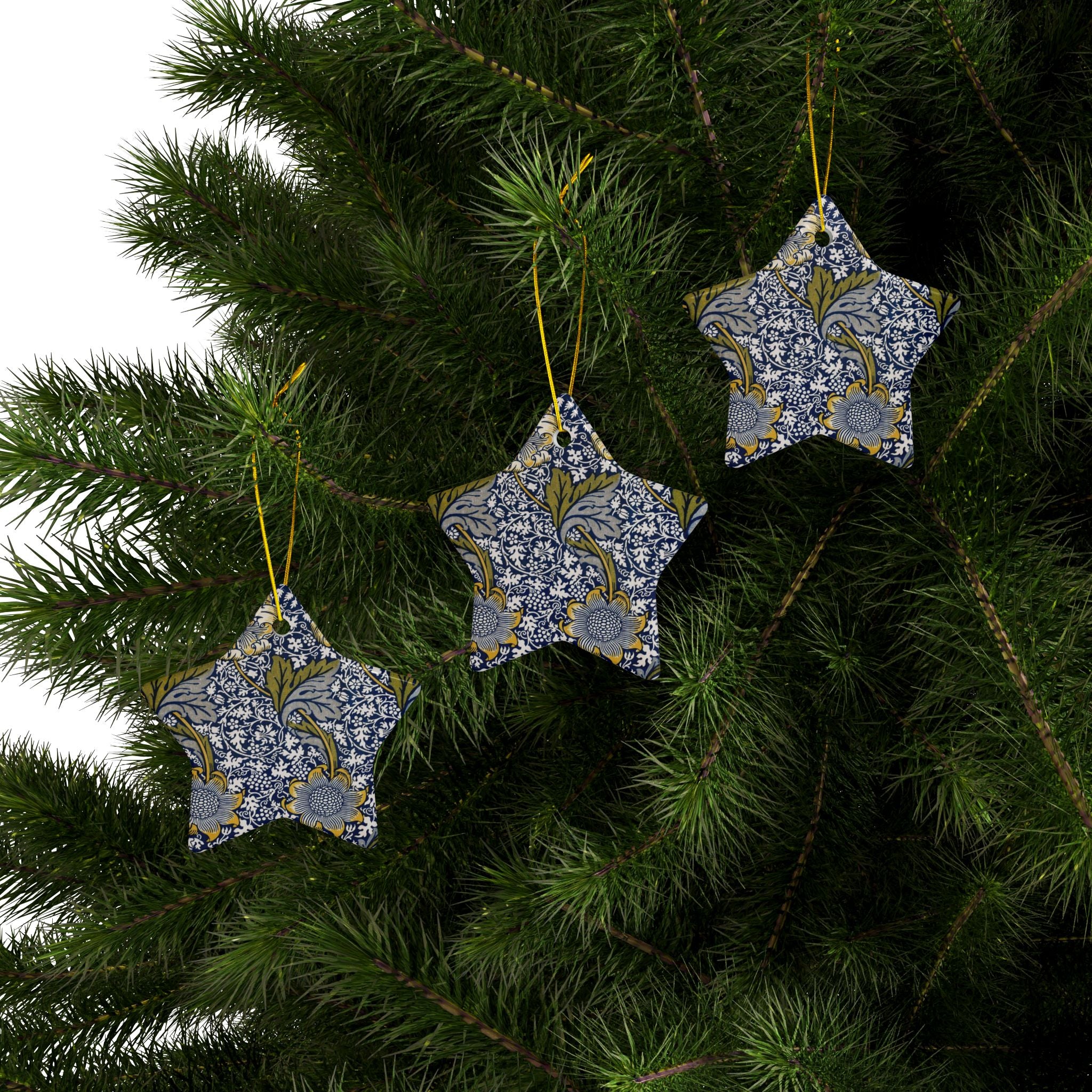 The World of Ornament　William Morris Ceramic Christmas Ornaments William Morris - Kennet - 1, 3