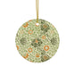 Ceramic Christmas Ornaments inspired by William Morris - Grafton Collection - Double Sided Print: 1pc, 3pcs, 5pcs, 10pcs