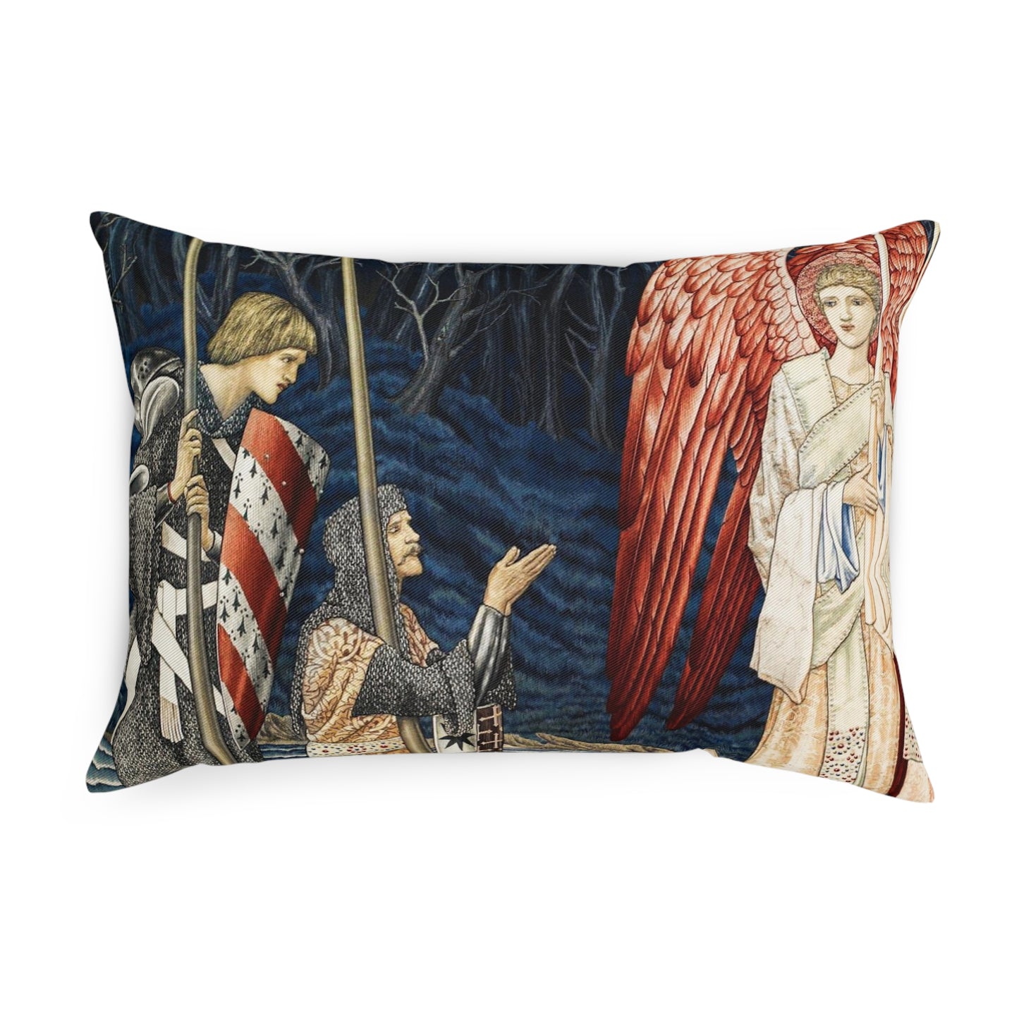 Cotton Drill Cushion inspired by William Morris -