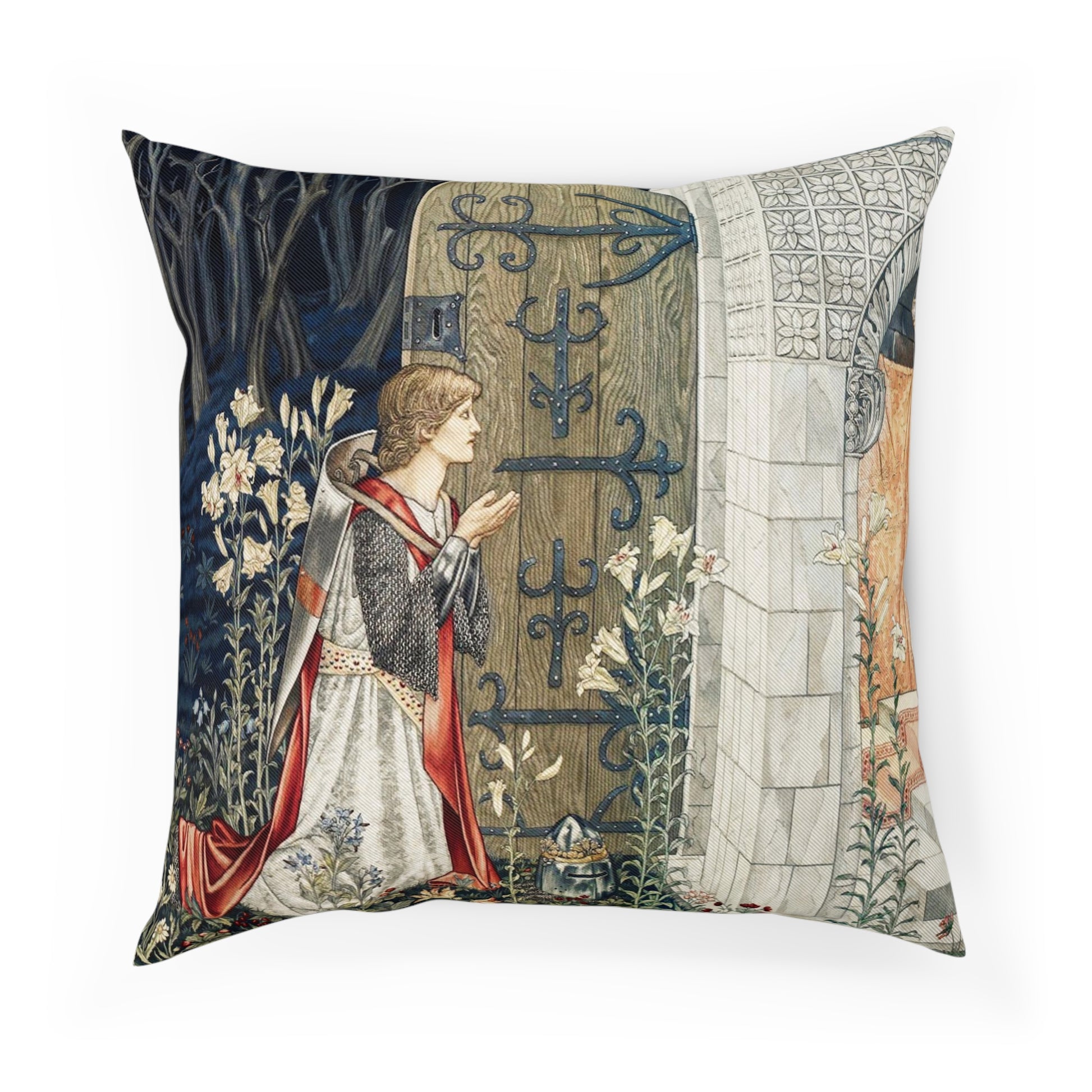 william-morris-co-cotton-drill-cushion-and-cover-holy-grail-collection-door-1