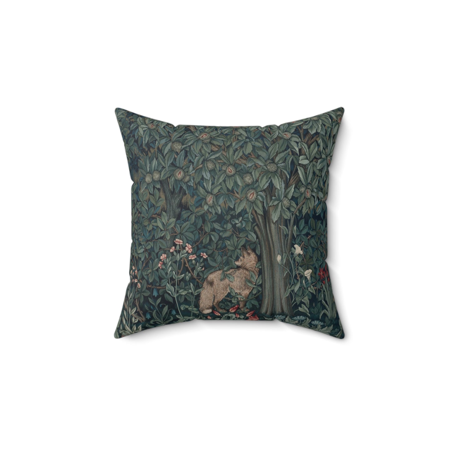 william-morris-co-faux-suede-cushion-green-forest-collection-fox-6