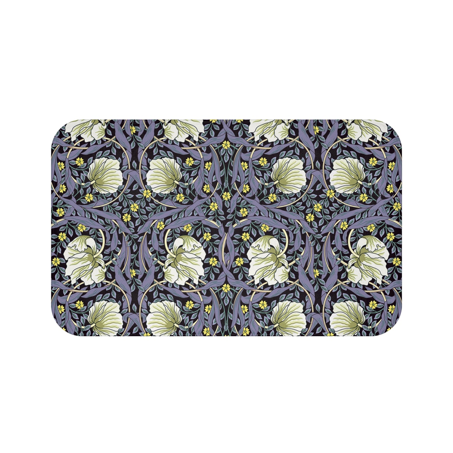 Microfibre Bath Mat inspired by William Morris - Pimpernel Collection (Lavender)