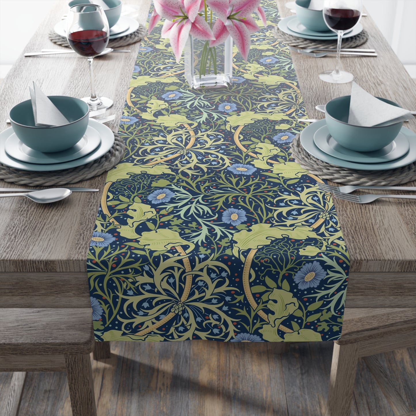 william-morris-co-table-runner-seaweed-collection-blue-flower-8