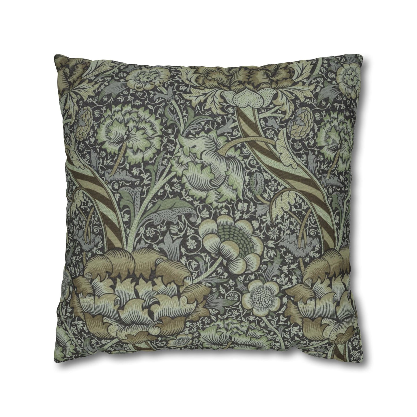 Cushion Cover inspired by William Morris - Wandle Collection (Grey)