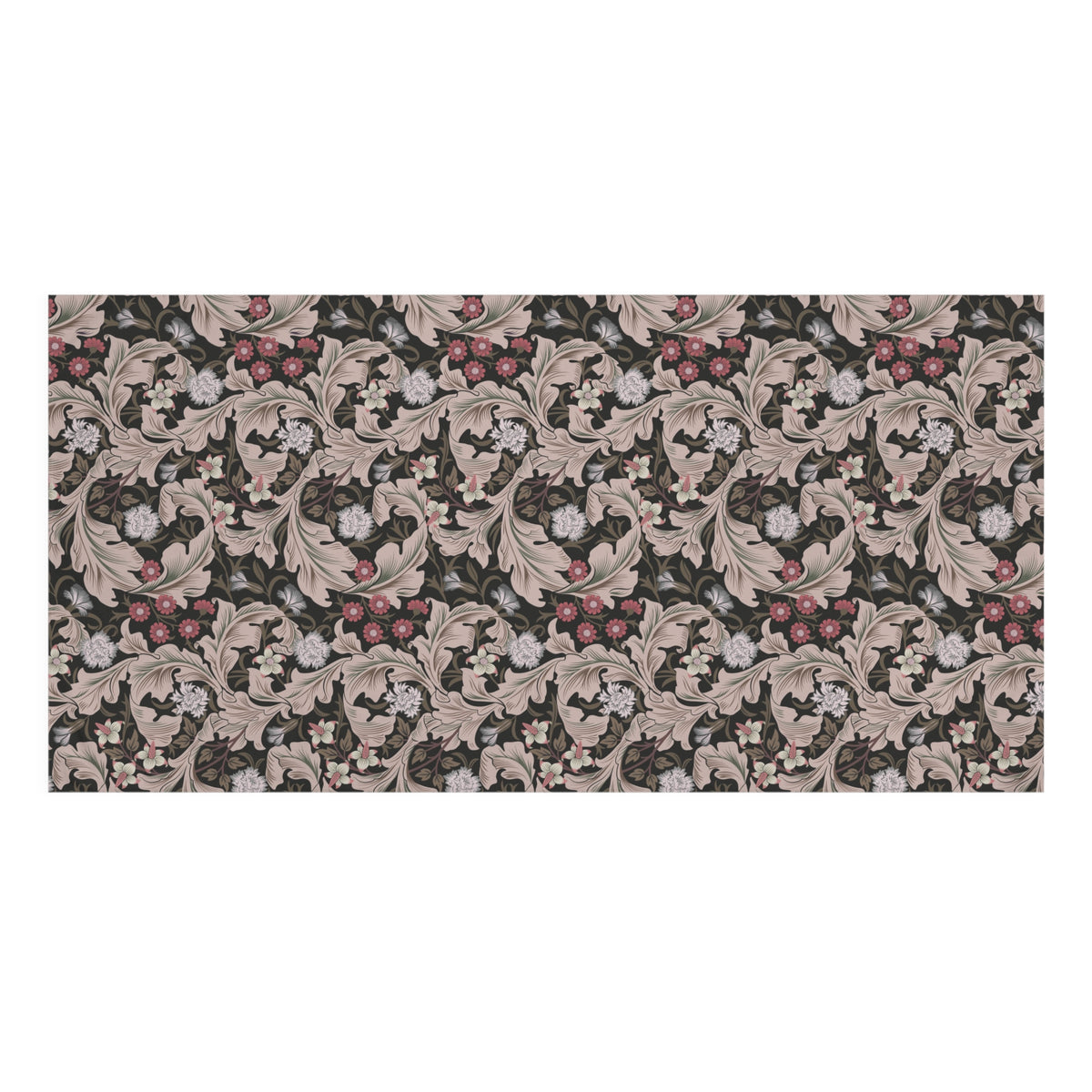 Bath Towel inspired by William Morris - Leicester Collection (Mocha)