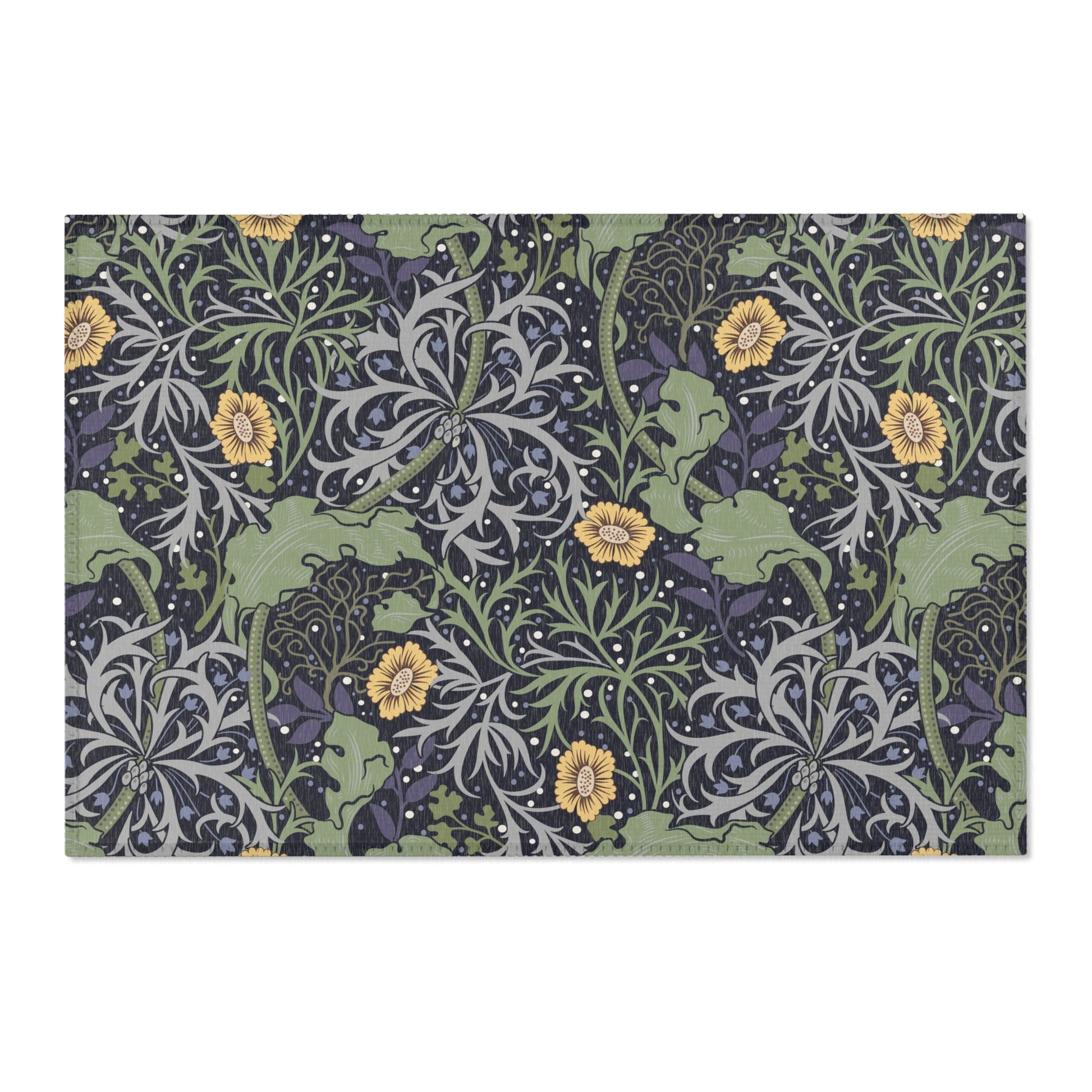 area-rugs-william-morris-seaweed-collection-yellow-flower-5