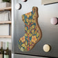 Wooden Christmas Ornaments inspired by William Morris - Rose Wreath Collection