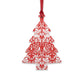 Wooden Christmas Ornaments inspired by William Morris - Brer Rabbit Collection (Red)