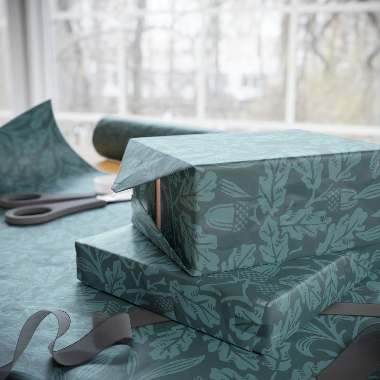 gift-wrapping-paper-william-morris-acorn-oak-leaves-teal-31
