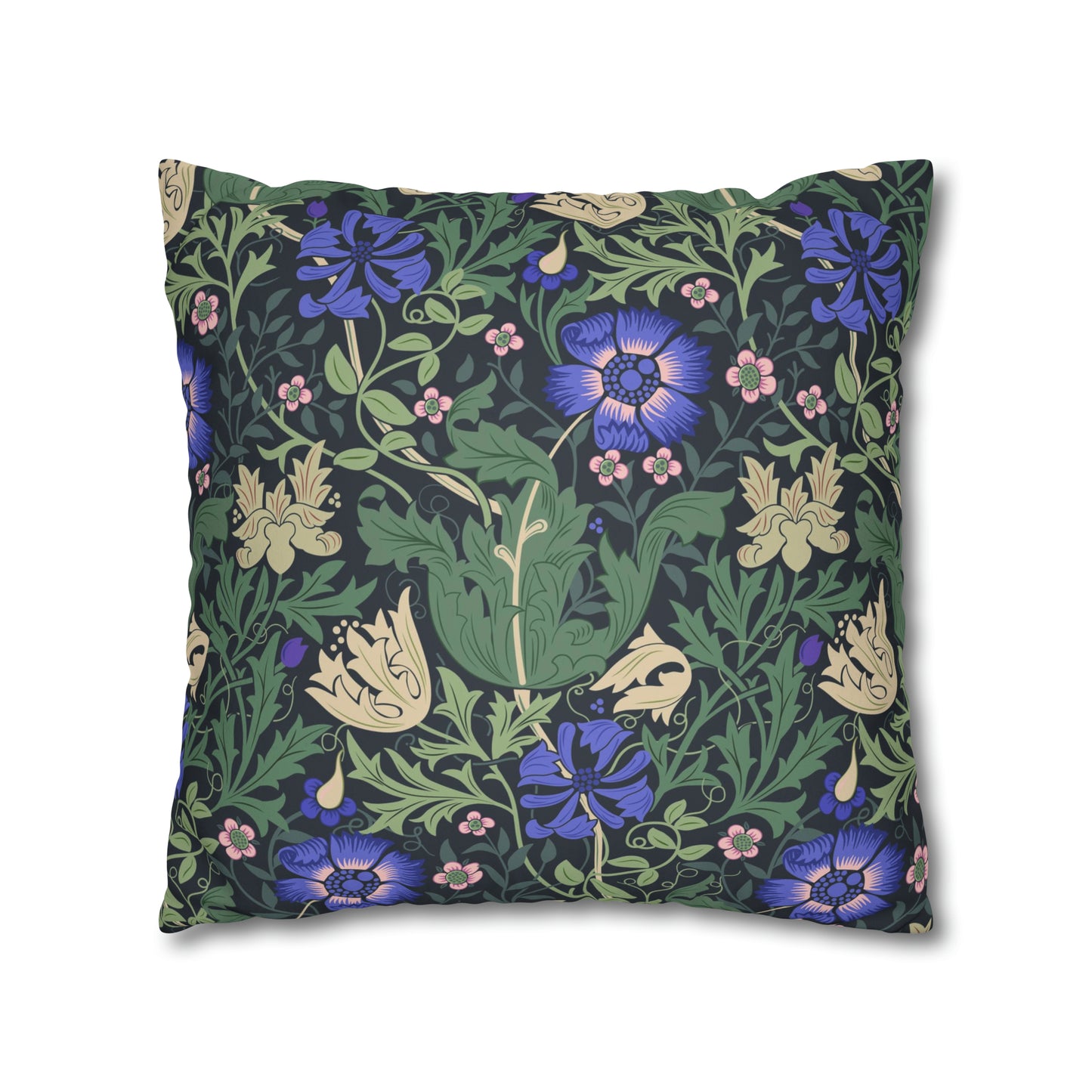Faux Suede Cushion Cover inspired by William Morris - Compton Collection (Bluebell Cottage)