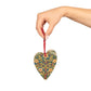 Wooden Christmas Ornaments inspired by William Morris - Rose Wreath Collection