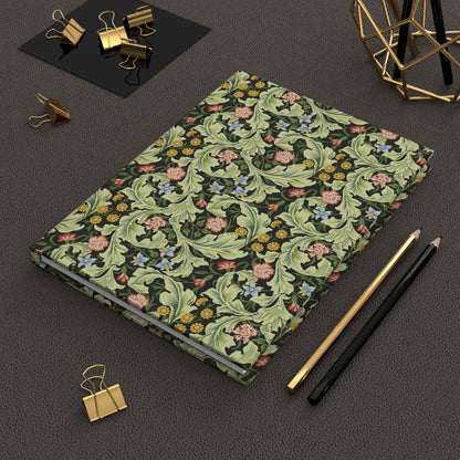 Lined Hardcover Journal inspired by William Morris - Leicester Collection (Green)