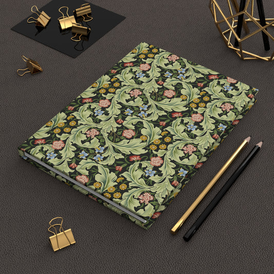 Victorian Floral Hardcover Journal — Vintage William Morris Pattern