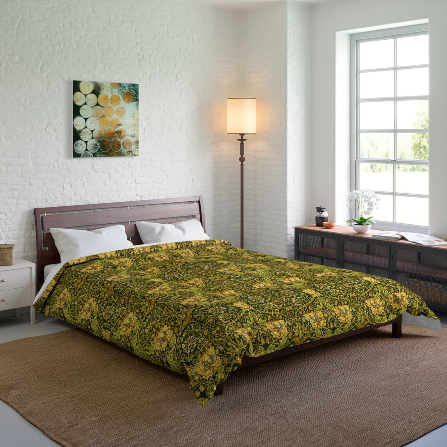 comforter-inspired-by-william-morris-honeysuckle-collection-gold-7