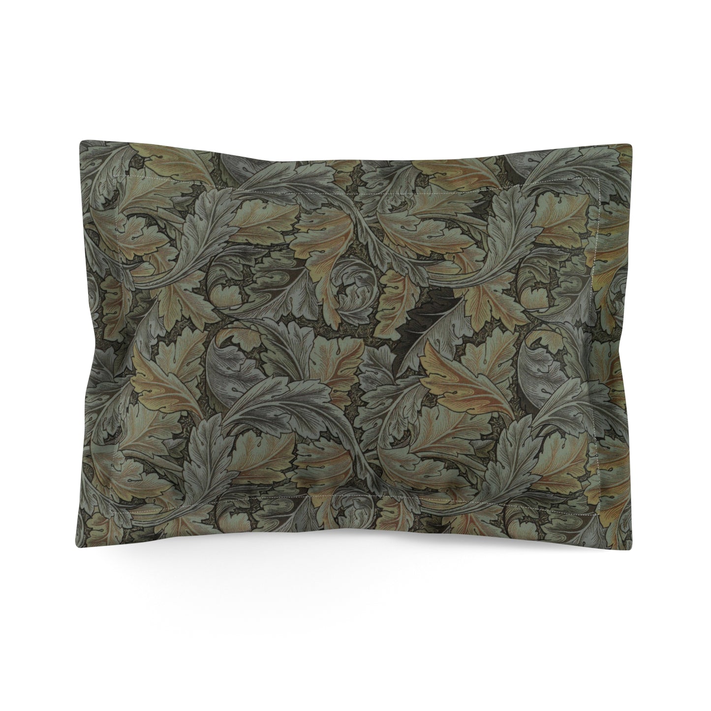 william-morris-co-microfibre-pillow-sham-acanthus-collection-grey-2