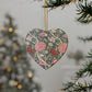 Ceramic Christmas Ornaments inspired by William Morris - Cray Collection - Double Sided Print: 1pc, 3pcs, 5pcs, 10pcs