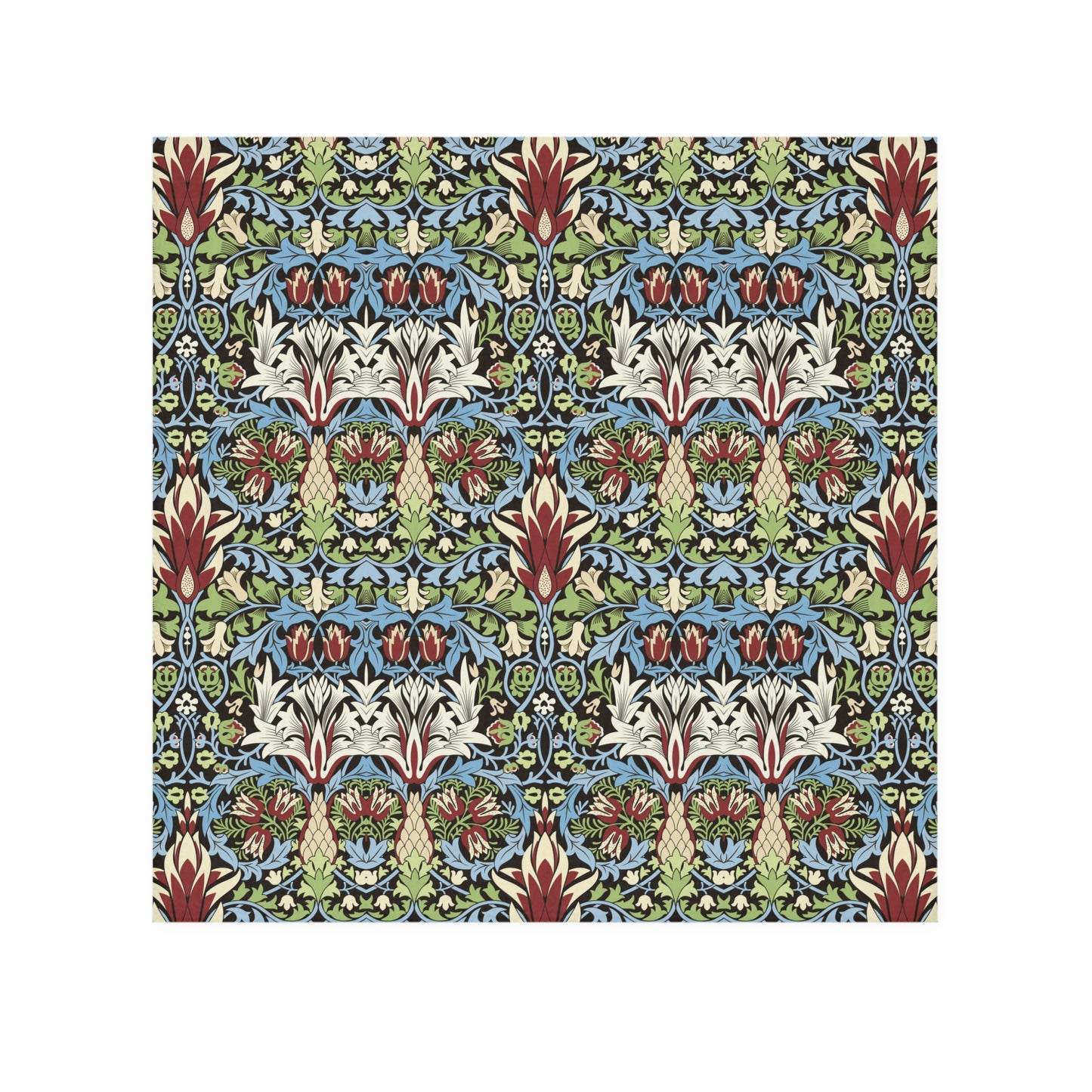 Washcloth inspired by William Morris - Snakeshead Collection