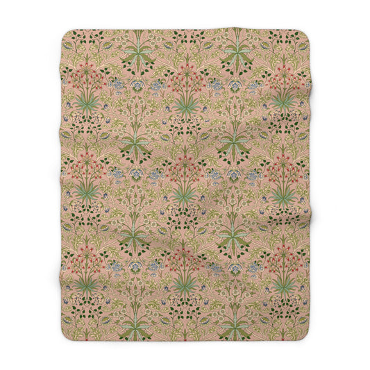william-morris-co-sherpa-fleece-blanket-hyacinth-collection-blossom-1