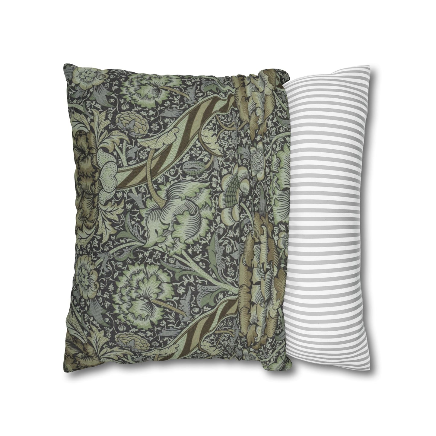 Cushion Cover inspired by William Morris - Wandle Collection (Grey)