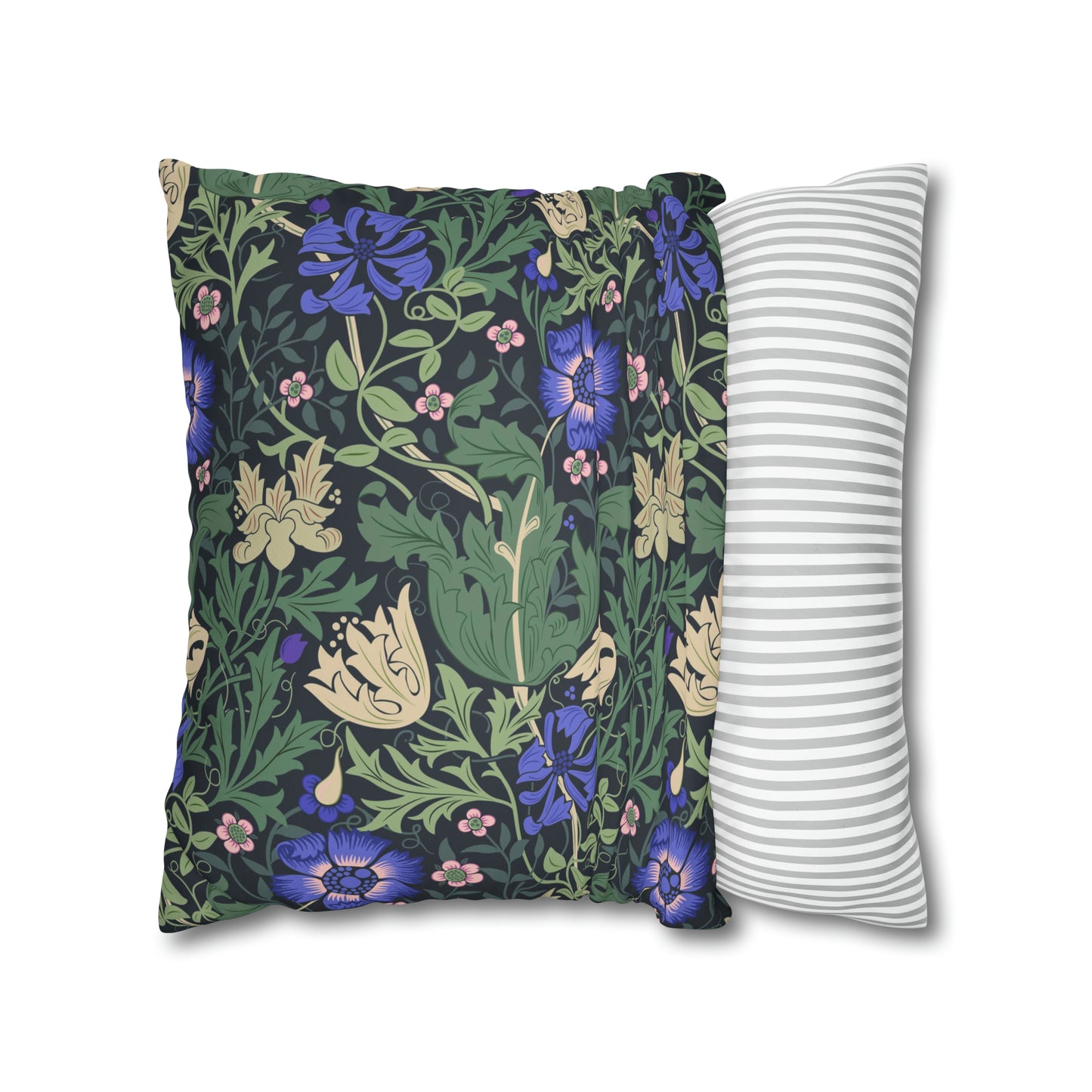 Faux Suede Cushion Cover inspired by William Morris - Compton Collection (Bluebell Cottage)