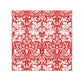 Washcloth inspired by William Morris - Brer Rabbit Collection (Red)