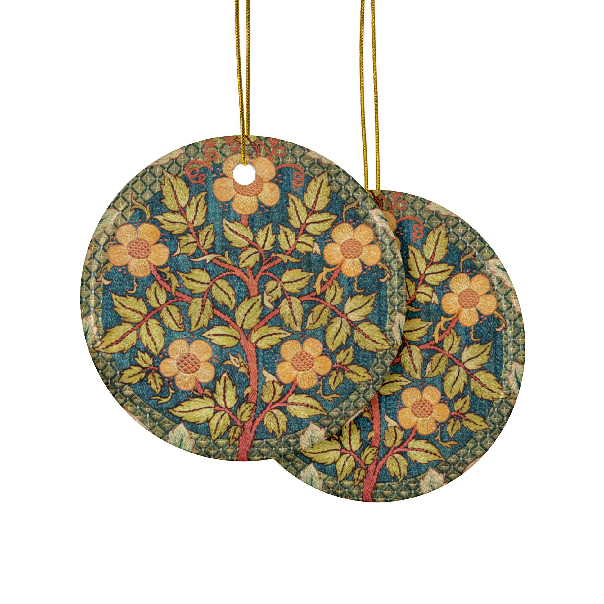 ceramic-christmas-ornaments-william-morris-rose-wreath-1-3-5-10-50