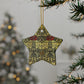 Ceramic Christmas Ornaments inspired by William Morris - Tulip & Rose Collection - Double Sided Print: 1pc, 3pcs, 5pcs, 10pcs